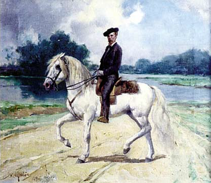 Carlos Relvas Riding the Rollito, 1883, José Malhoa