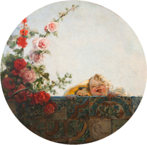 Children lurking, 1950, José Malhoa