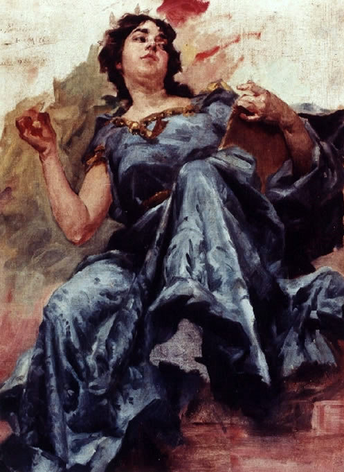 Decorative figure, 1902, José Malhoa