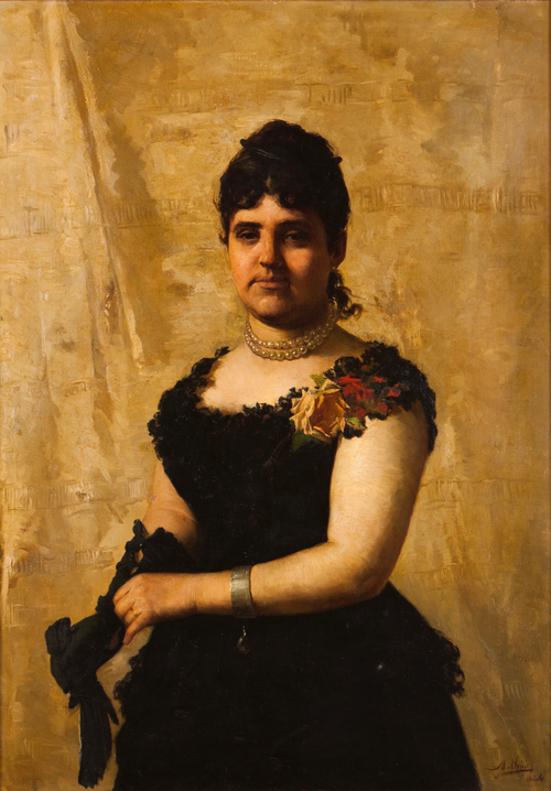 Portrait of D. Maria Isabel da Costa São Romão, 1890, José Malhoa