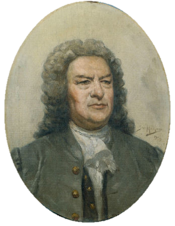 Portrait of J. S. Bach, 1903, José Malhoa