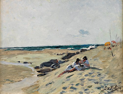 Praia das Maças, 1929, José Malhoa
