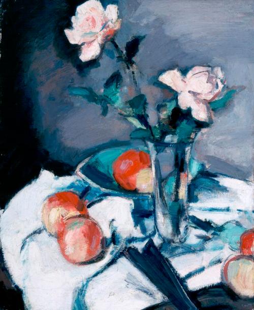 Still Life - Roses And Apples, , Samuel Peploe