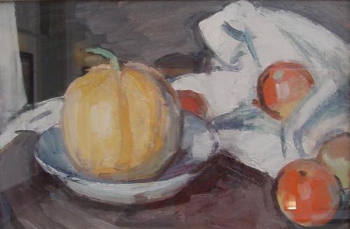 Still Life with Melon and Apples, , Samuel Peploe