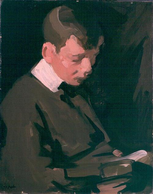 Boy Reading (Portrait Of The Artist's Son, Willie), 1903, Samuel Peploe