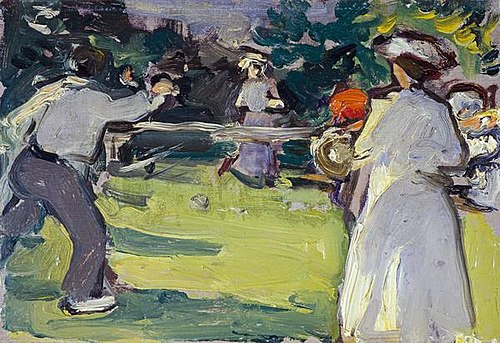 Game of Tennis, Luxembourg Gardens, 1906, Samuel Peploe