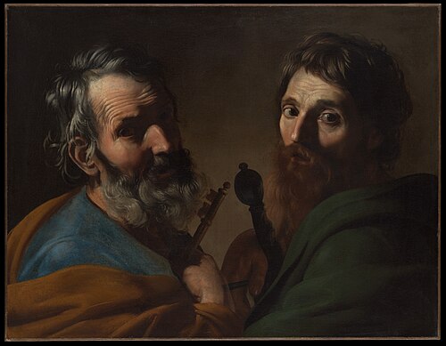 Saints Peter and Paul, 1624, Bartolomeo Manfredi