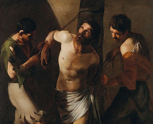 The Martyrdom of Saint Bartholomew, 1622, Bartolomeo Manfredi