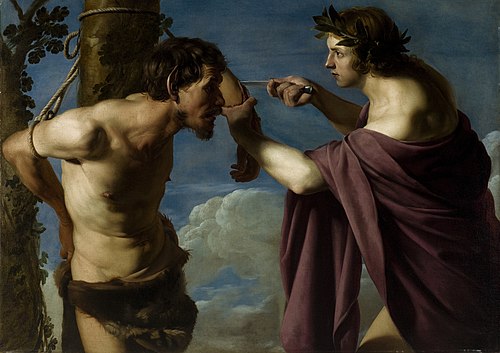 Apollo and Marsyas, 1618, Bartolomeo Manfredi