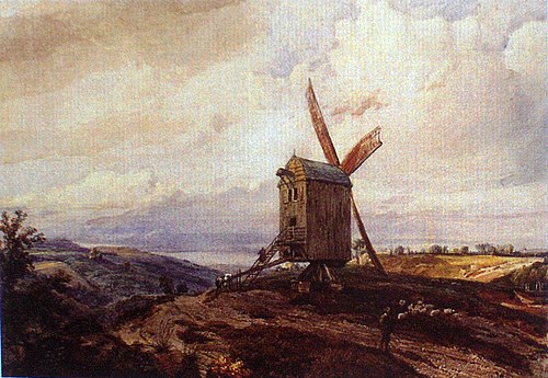 Windmill, 1857, Théodore Fourmois