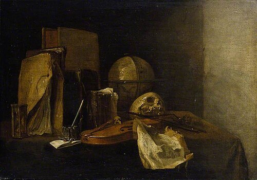 Still Life with a Violin, 1652, Jacques de Claeuw