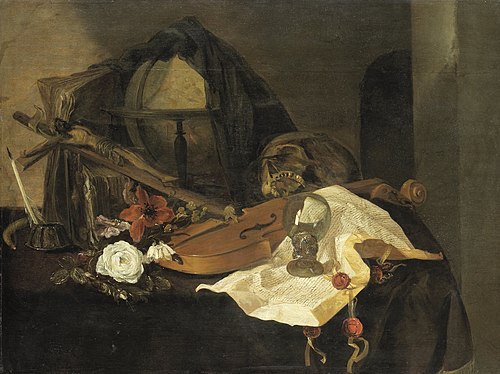 Nature morte et vanité, 1650, Jacques de Claeuw