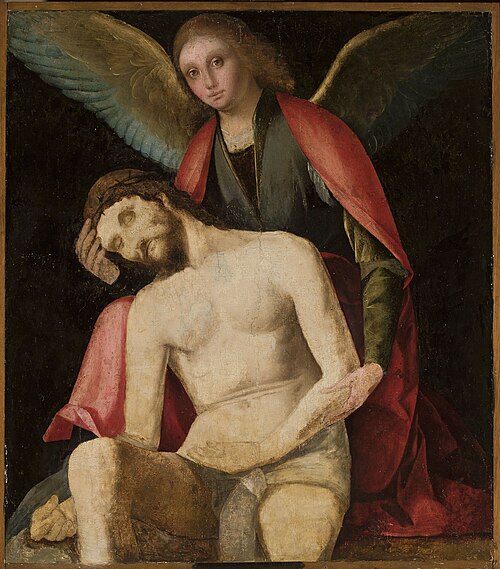 Imago Pietatis (Pietà angélique)., 1450, Boccaccio Boccaccino