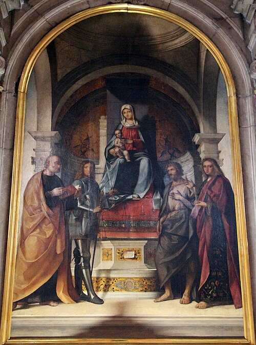 madonna in trono e quattro santi, , Boccaccio Boccaccino