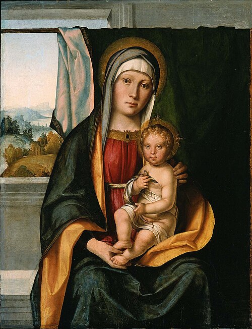 Vierge à l'Enfant., 1500, Boccaccio Boccaccino