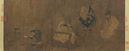 Xiao Yi Obtaining the Lanting Manuscript, 700, Yan Liben