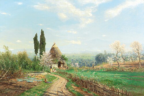 Spring in the Campagna, 1923, Ascan Lutteroth