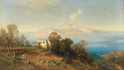 A view of Capri, 1923, Ascan Lutteroth