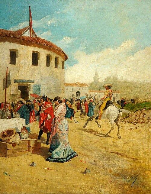 To the Bull Ring, , Eugenio Lucas Villaamil