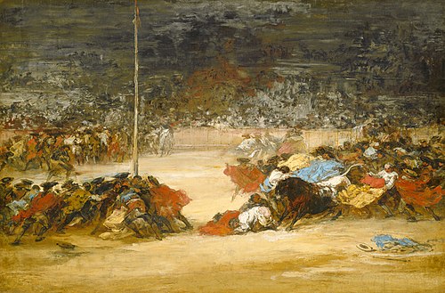 The Bullfight, 1895, Eugenio Lucas Villaamil