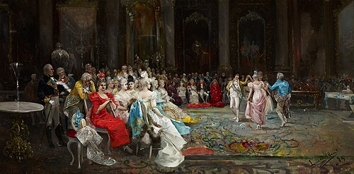 Dance at the Palace, 1894, Eugenio Lucas Villaamil