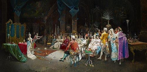 The Magician at the Palace, 1894, Eugenio Lucas Villaamil