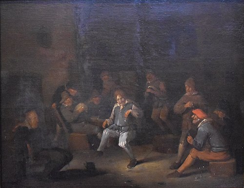 Intérieur de tabagie, 1700, Egbert van Heemskerk