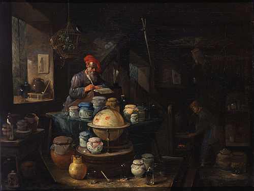 An Alchemist in His Study, 1650, Egbert van Heemskerk