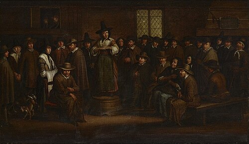 A Quaker Meeting, , Egbert van Heemskerk