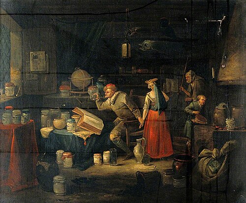 A Man Examining a Urine Flask, , Egbert van Heemskerk