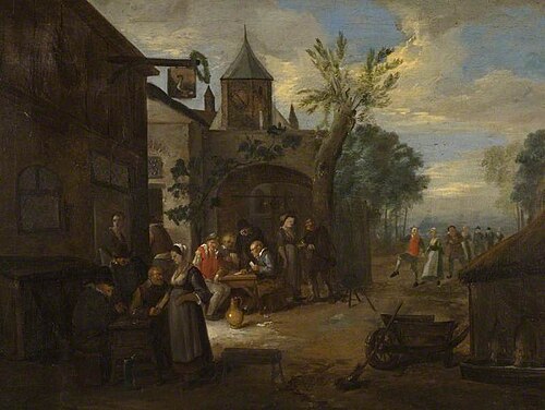 Exterior of a Dutch Ale House, , Egbert van Heemskerk
