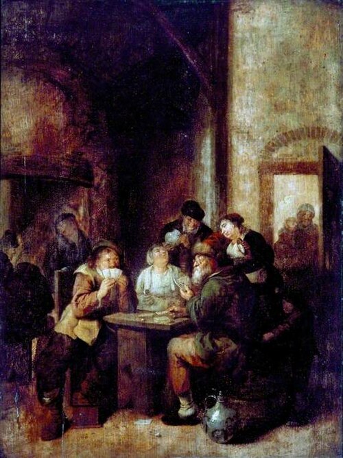 Card Playing, , Egbert van Heemskerk
