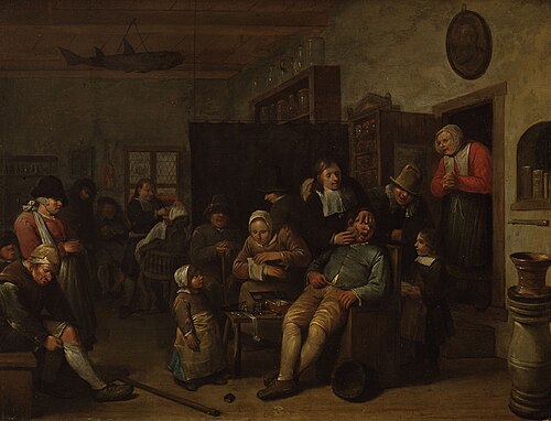 Chirurgien et barbier, , Egbert van Heemskerk
