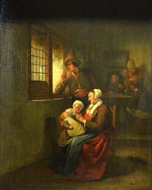 Scène d'intérieur, 1675, Egbert van Heemskerk