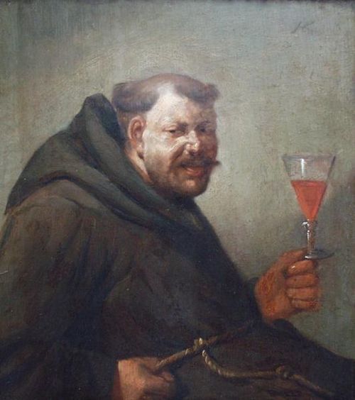 Drinking monk, 1660, Egbert van Heemskerk