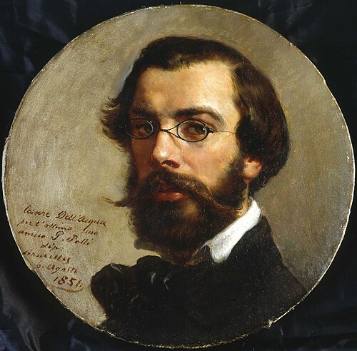 Autoportrait, 1851, Cesare Dell'Acqua