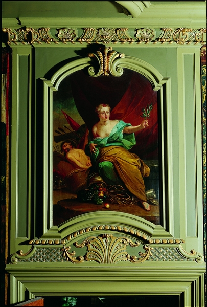 Allegorie op de vrede en de welvaart, 1730, Adriaan van der Burg