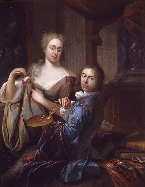 The Painter and his Wife, 1729, Adriaan van der Burg