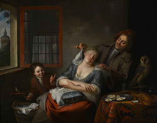 Slapend vrouwtje, , Adriaan van der Burg