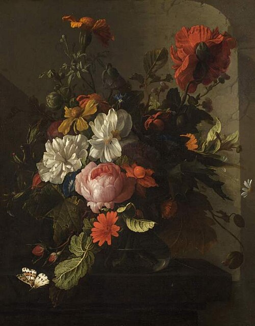 Vase of flowers, , Elias van den Broeck