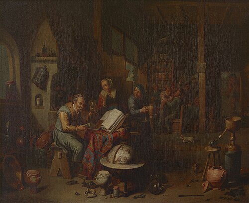 The iatrochemist, 1707, Balthasar van den Bossche