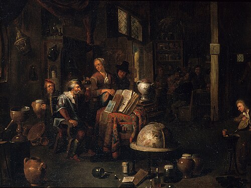 The Alchemist in His Workshop, 1707, Balthasar van den Bossche