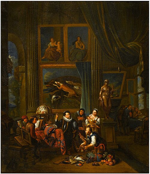A Nobleman’s Picture Gallery, 1750, Balthasar van den Bossche