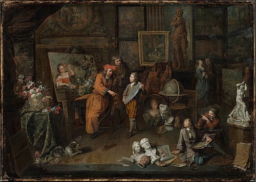 Artist's Studio, 1706, Balthasar van den Bossche