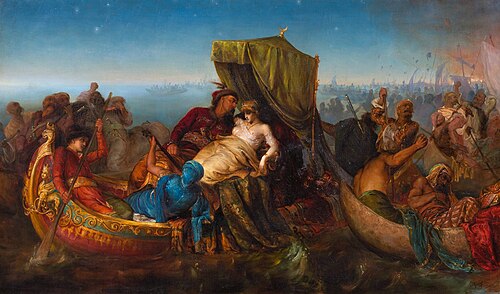 Porwanie piękności osmańskiej, 1881, Józef Męcina-Krzesz
