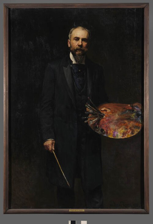 Autoportrait, 1900, Józef Męcina-Krzesz