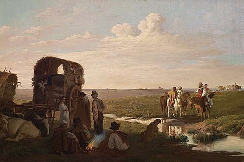 Escena campestre, 1875, Juan Manuel Blanes