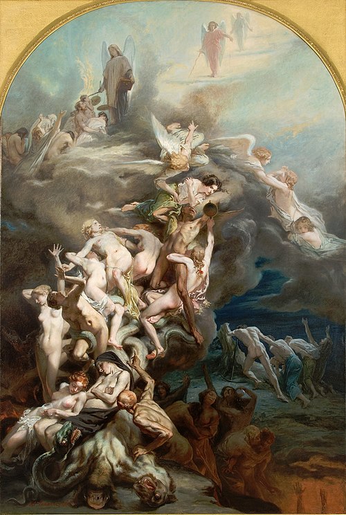 Ciel et enfer, 1850, Octave Tassaert