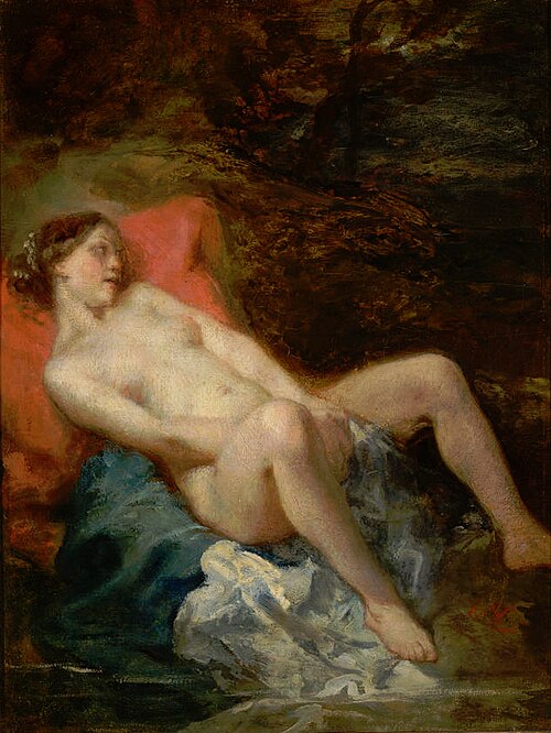 La Nymphe couchée, 1850, Octave Tassaert