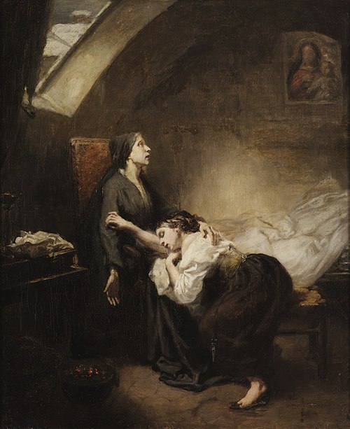 Unhappy family, 1854, Octave Tassaert